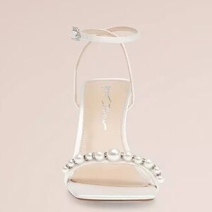 Chic Ivory SB Jacy Heels with Pearl Detailing